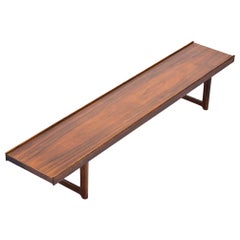 Torbjørn Afdal Rosewood “Krobo” Bench, Norway, 1960s