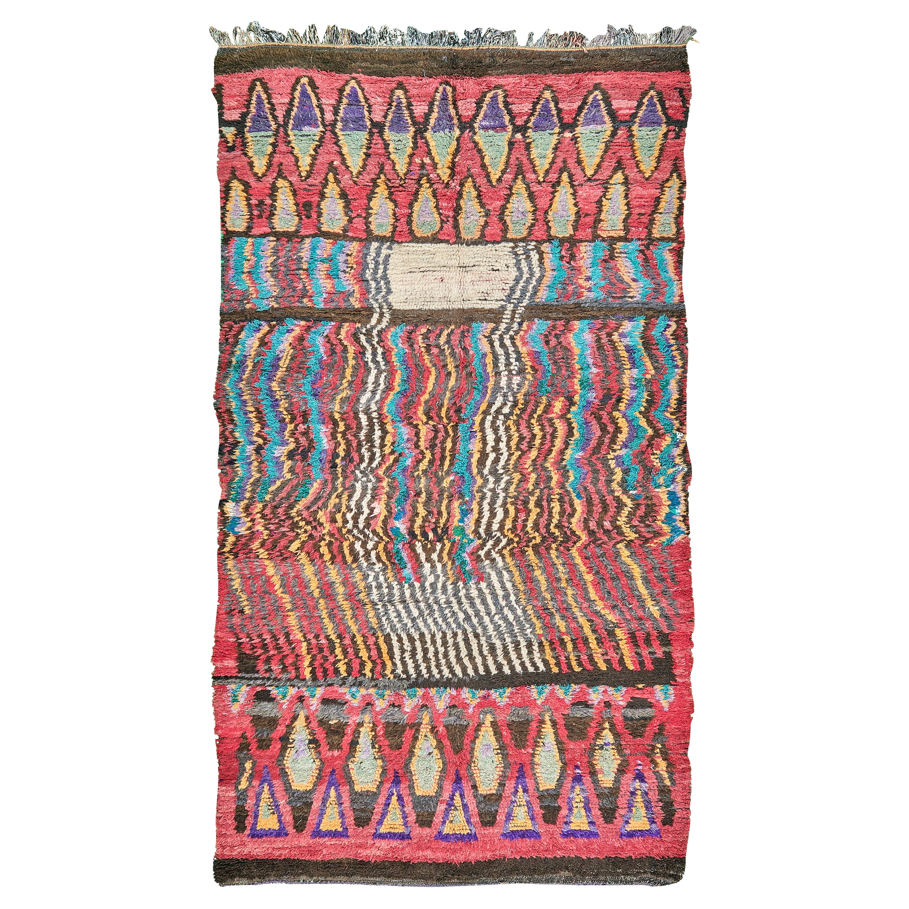 Marokkanischer Beni-M'Guild-Teppich, Stammeskunst
