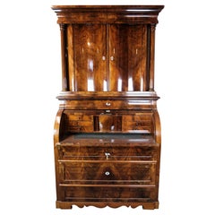 Large Bureau of Hand Polsihed Mahogany from Copenhagen in the 1860s