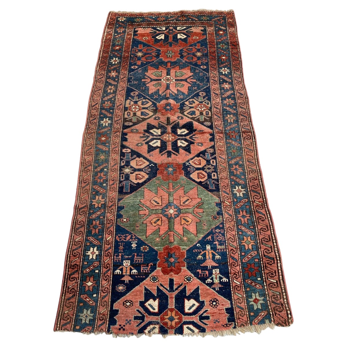 Bobyrug's Schöner Antiker Kurdischer Teppich
