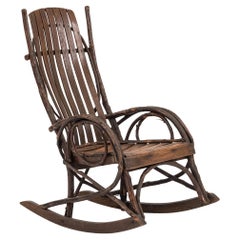 Vintage Country Willow Child's Rocker