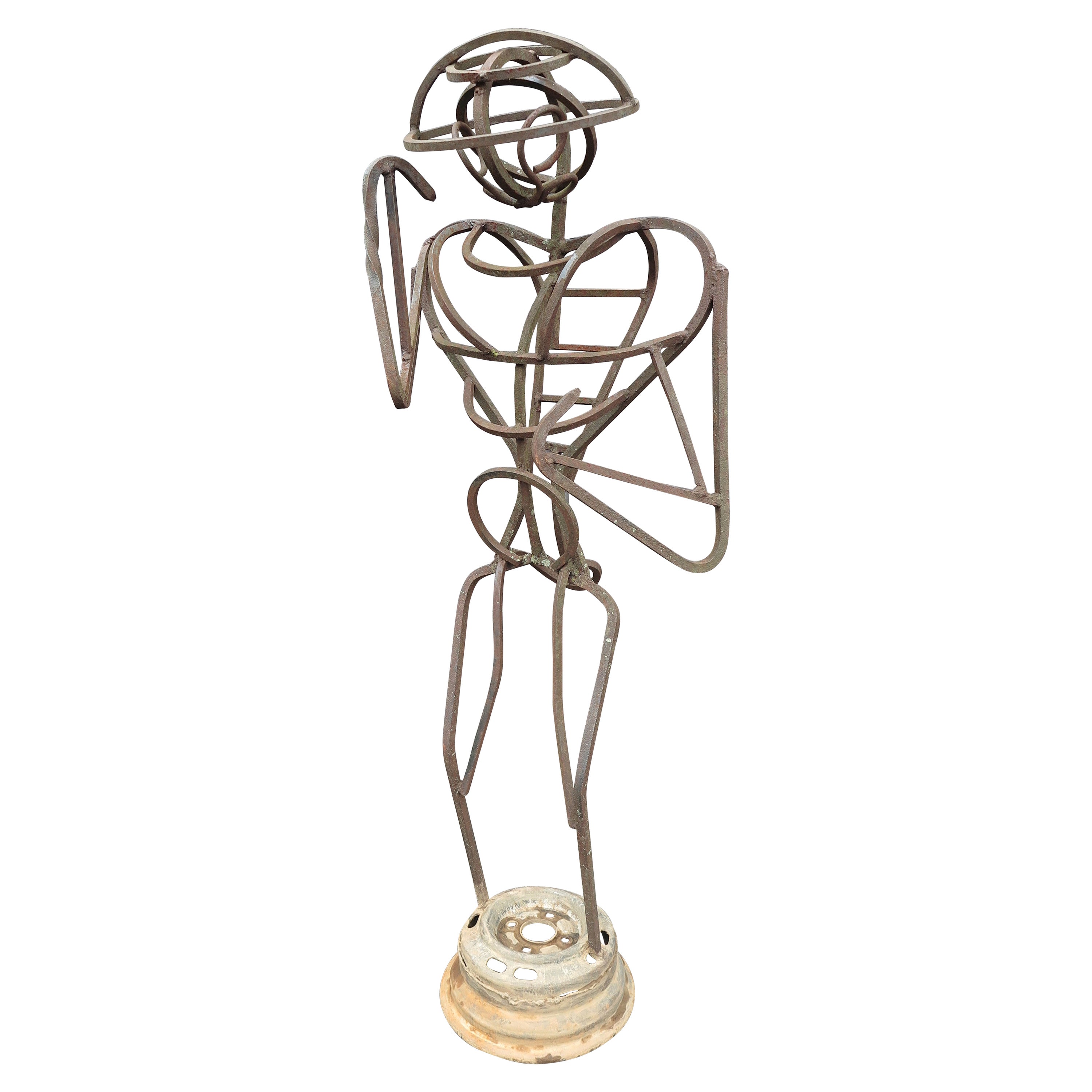 A.R. Gately Metal Sculpture "Bee Keeper"
