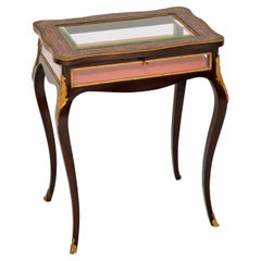 Antique French Inlaid Bijouterie Display Table