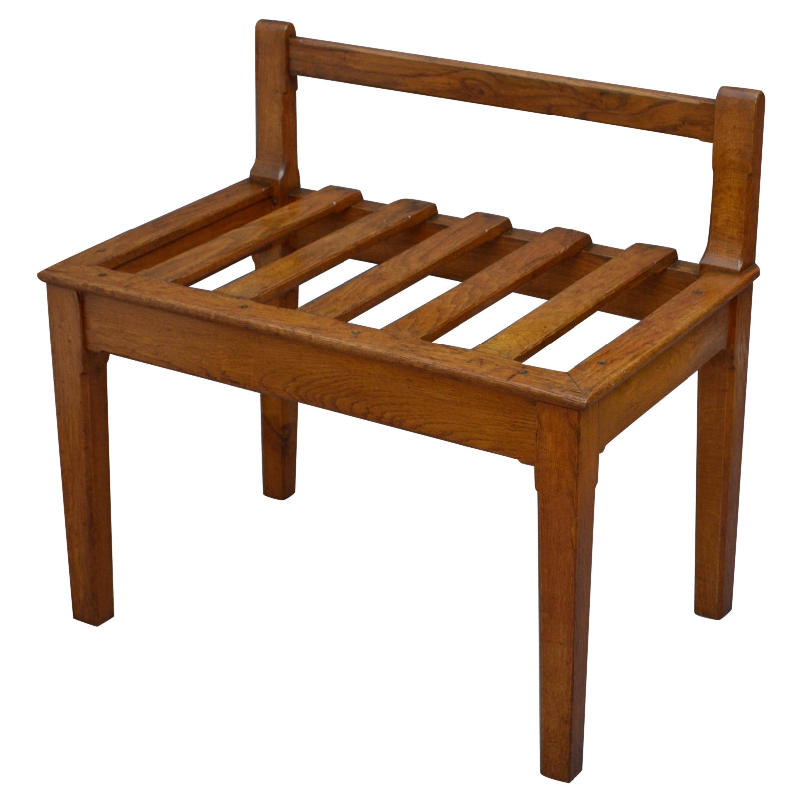 Large Victorian Oak Luggage Rack For Sale