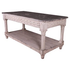 Antique English Country House Prep Table/Centre Table