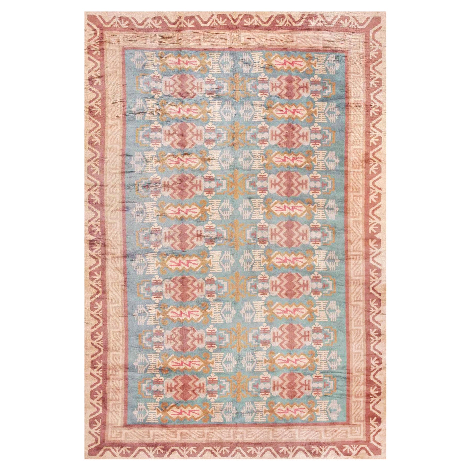 Nazmiyal Collection Vintage Scandinavian Swedish Rug. 8 ft. 6 in x 12 ft. 8 in