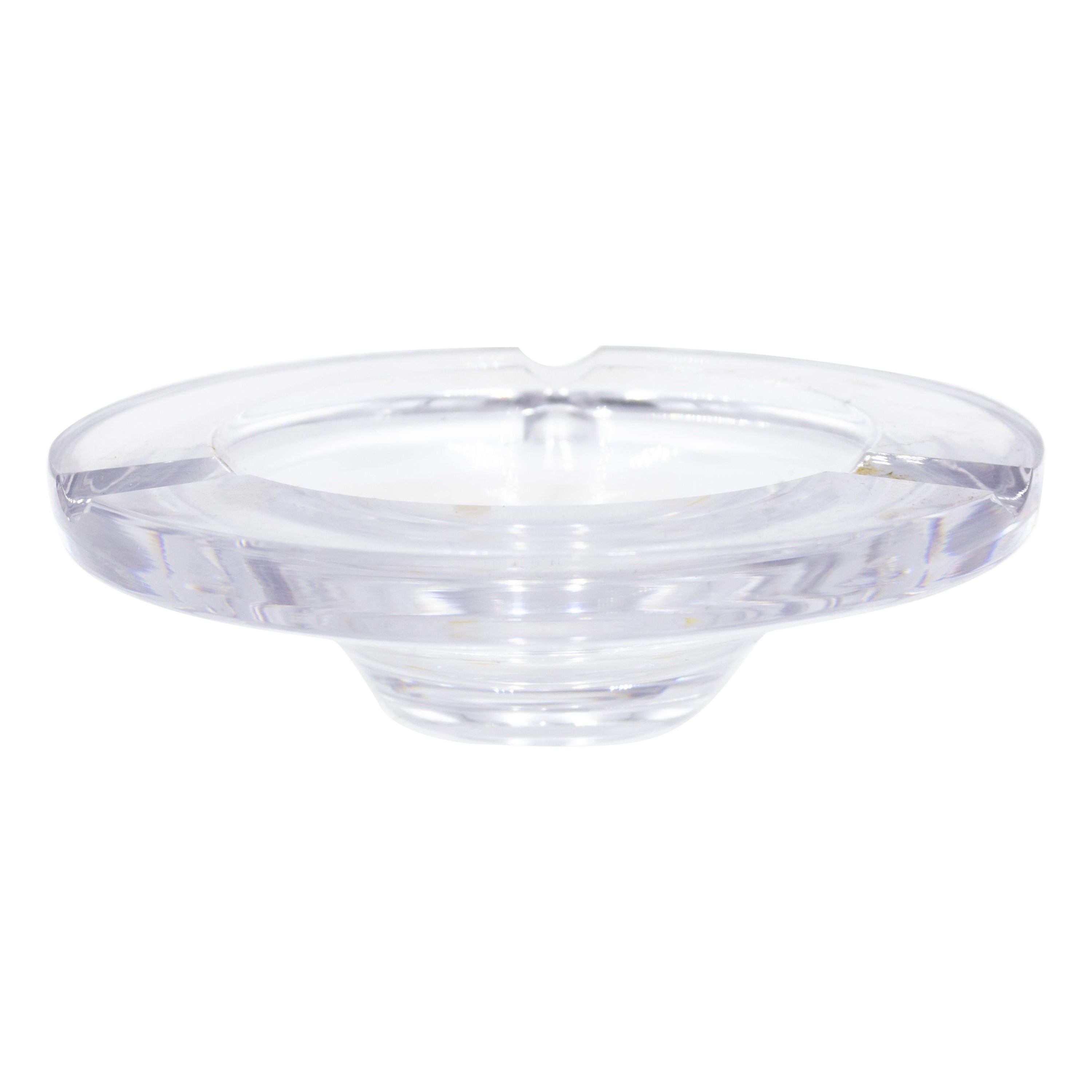 Mid-Century Crystal Cigar Ashtray