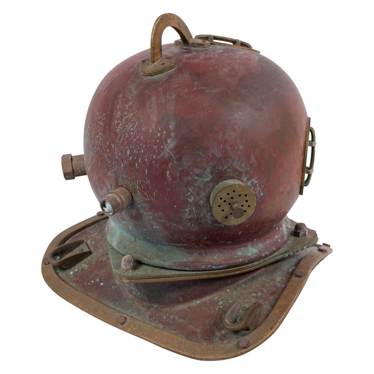 Vintage Mid-Century Diving Helmet For Sale at 1stDibs