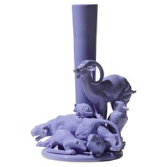 21st Century Grey Blue Sculpture by Ceramica Gatti, designer A. Anastasio