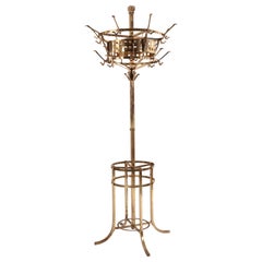 English Aesthetic Movement Brass Hat Stand