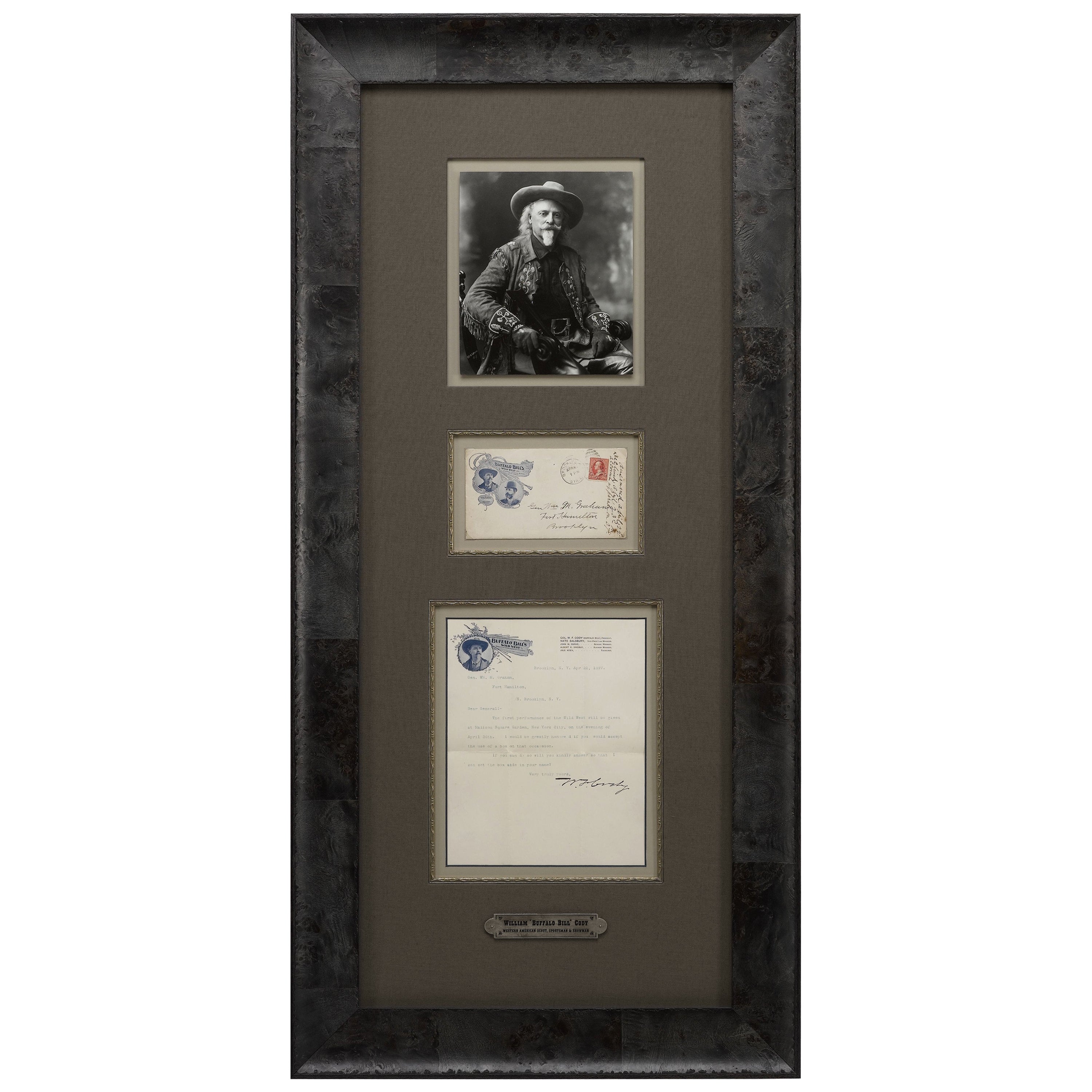 Buffalo Bill Signed Letter Collage