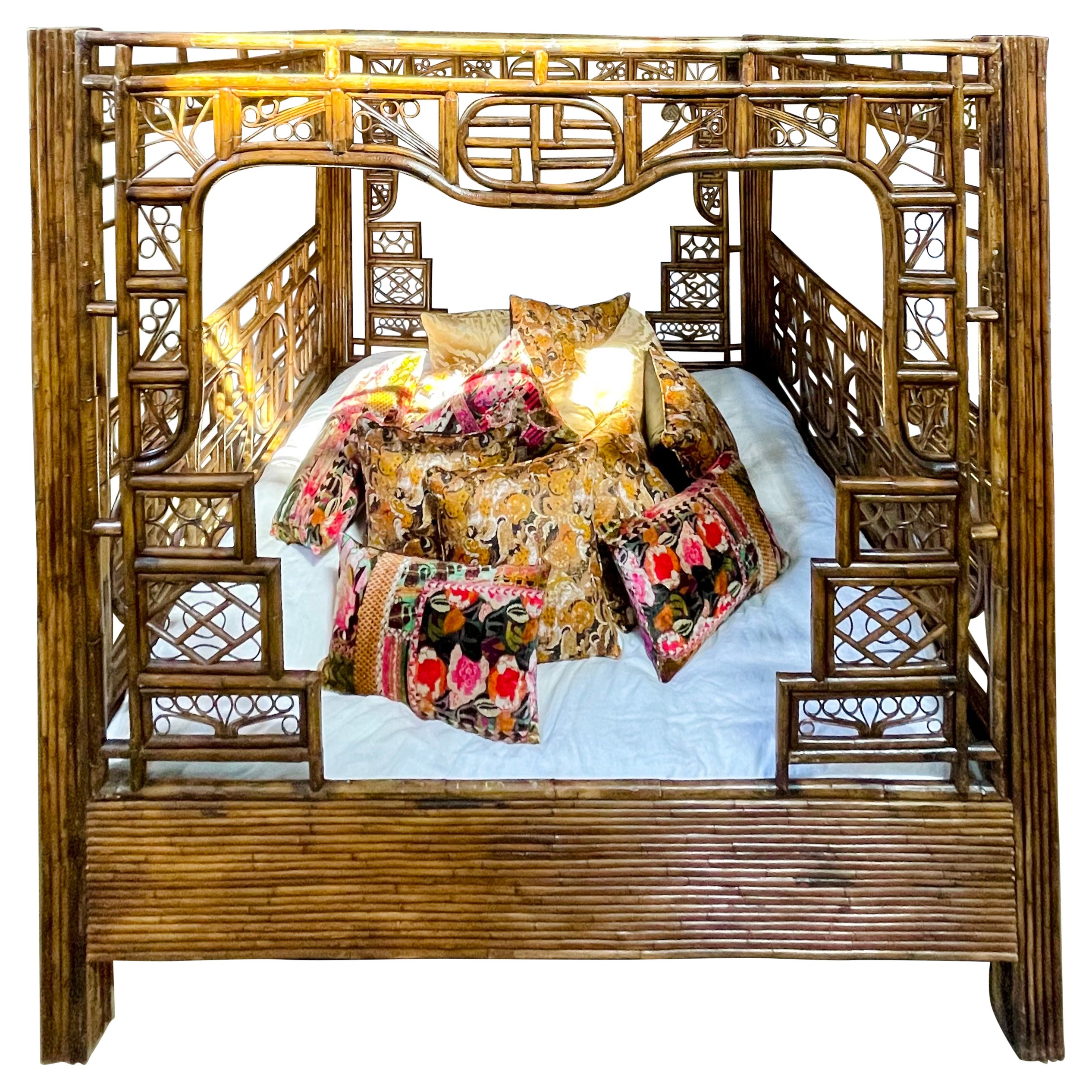 Chinese Bamboo Bed