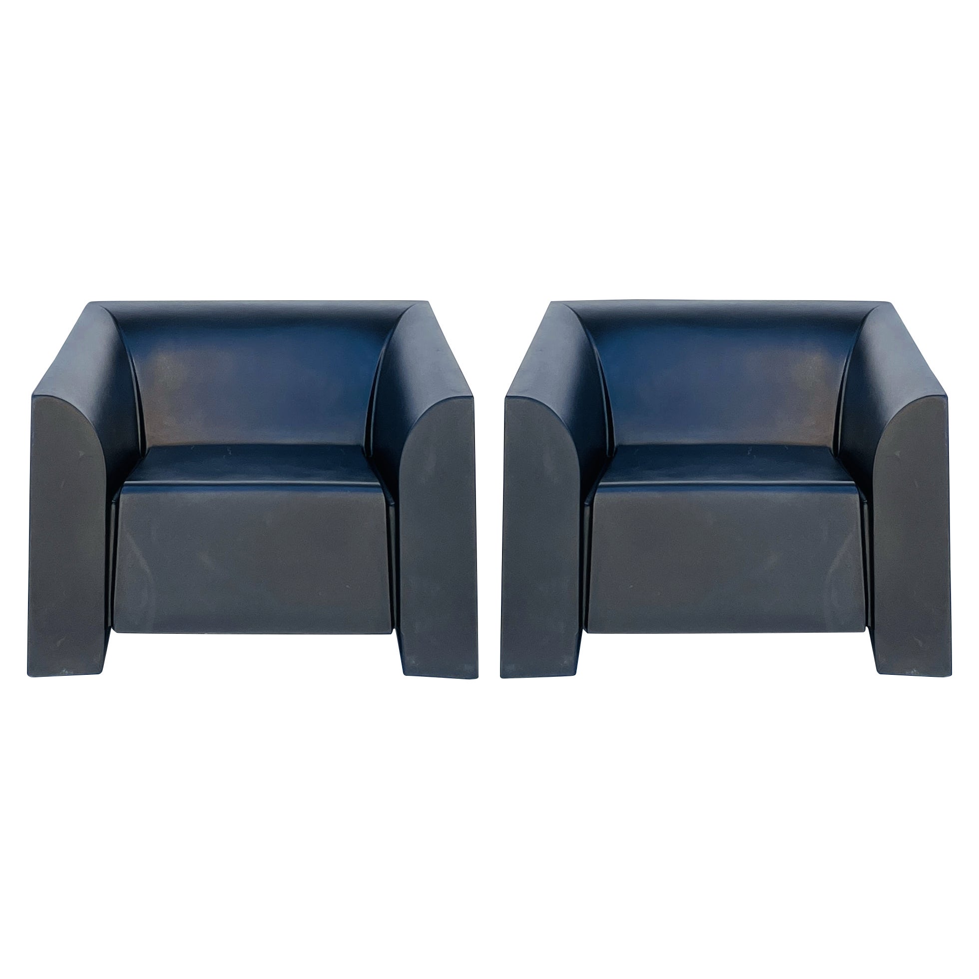 Pair of Mb1 Arm Chairs by Mario Bellini for Heller