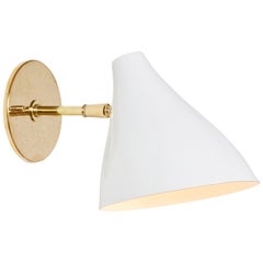 Large 1950s Gino Sarfatti White Articulating Sconce for Arteluce
