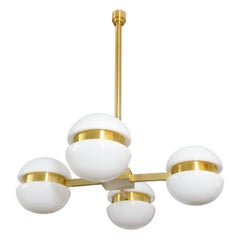 Grand lustre scandinave moderne de Heikki Turunen, par Ker-Lux, annes 1970