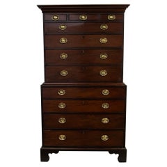 Used Mahogany Chest on Chest
