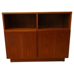 Danish Teak Wood Slim Storage Cabinet