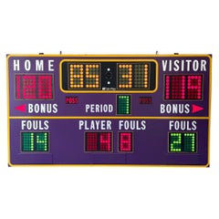 Vintage Lakers Practice Facility Basketball Scoreboard