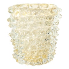 Gold Murano Glass Spike Vase