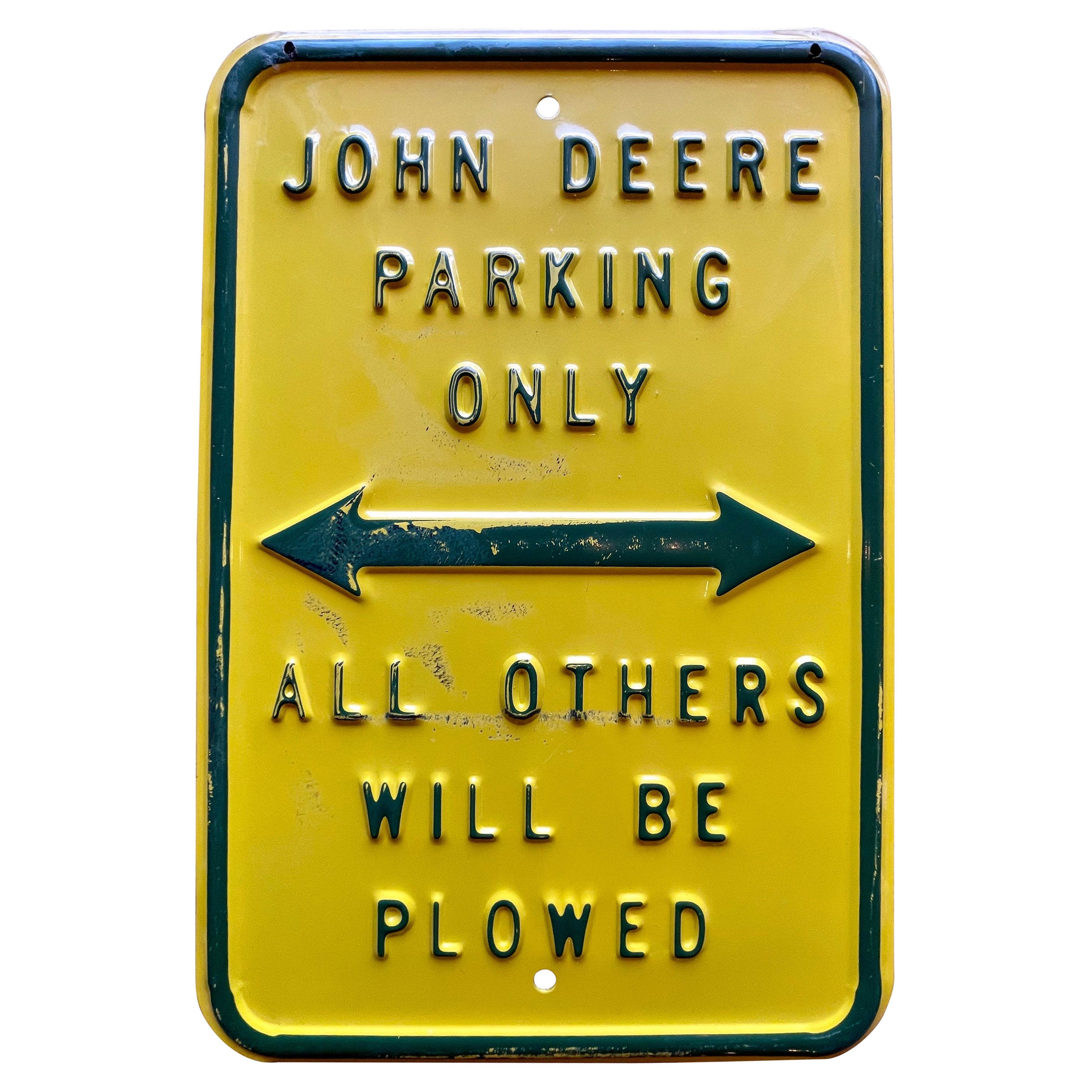 John Deere Parking  Metal sign Free Shipping