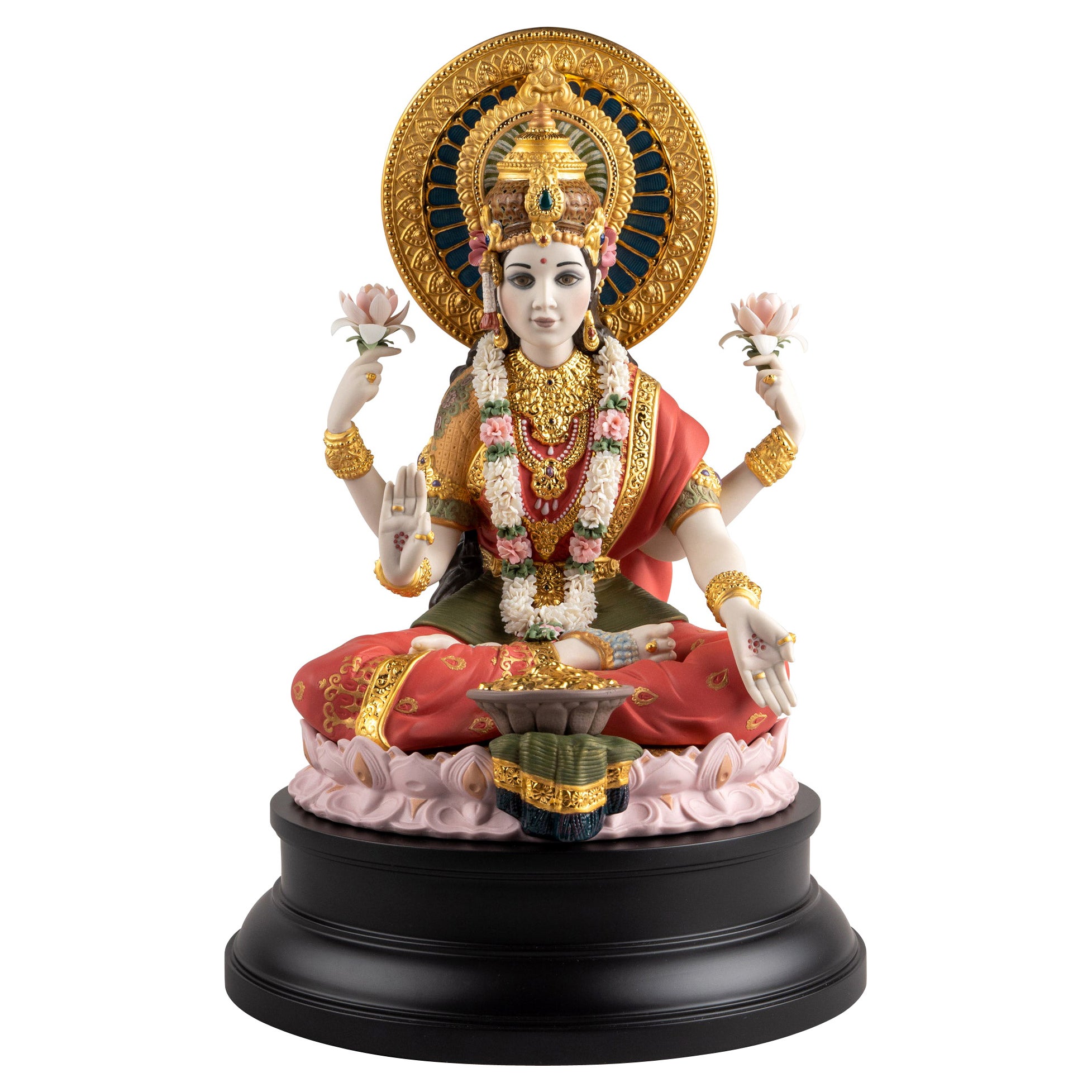 Lladró Goddess Lakshmi Sculpture, Limited Edition