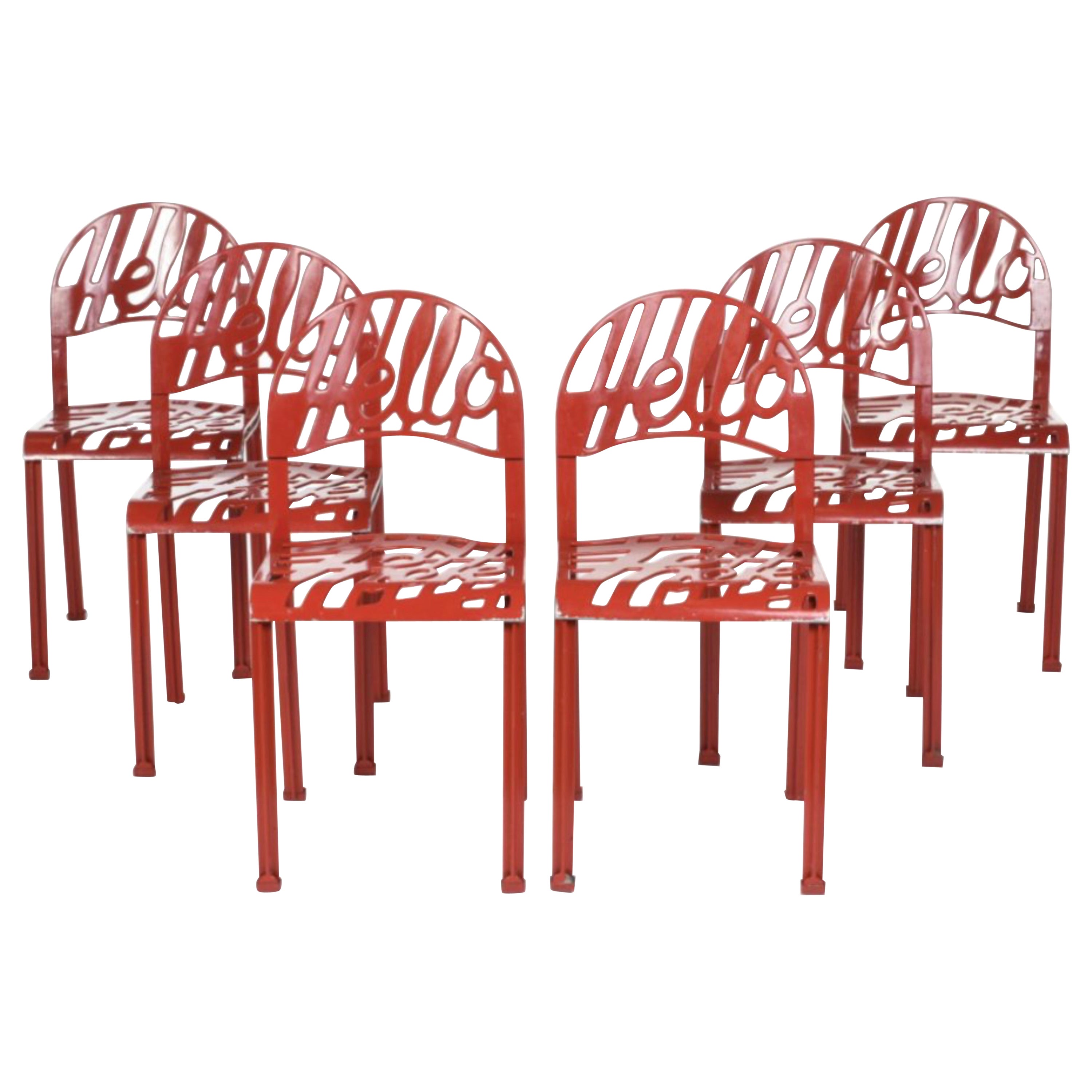 Set of 6 Chairs Design by Jeremy Harvey, Artifort, Netherland 1970 Mid-Century For Sale