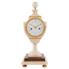 Napoleon III Striking Porcelain Mantel Clock, the Flawless Beauty of Porcelain