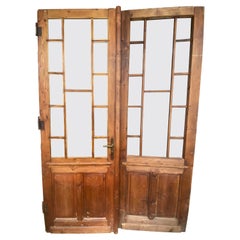 Vintage French Glass Pane Doors