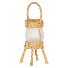 Vintage Rope Lantern Lamp by Audoux-Minet