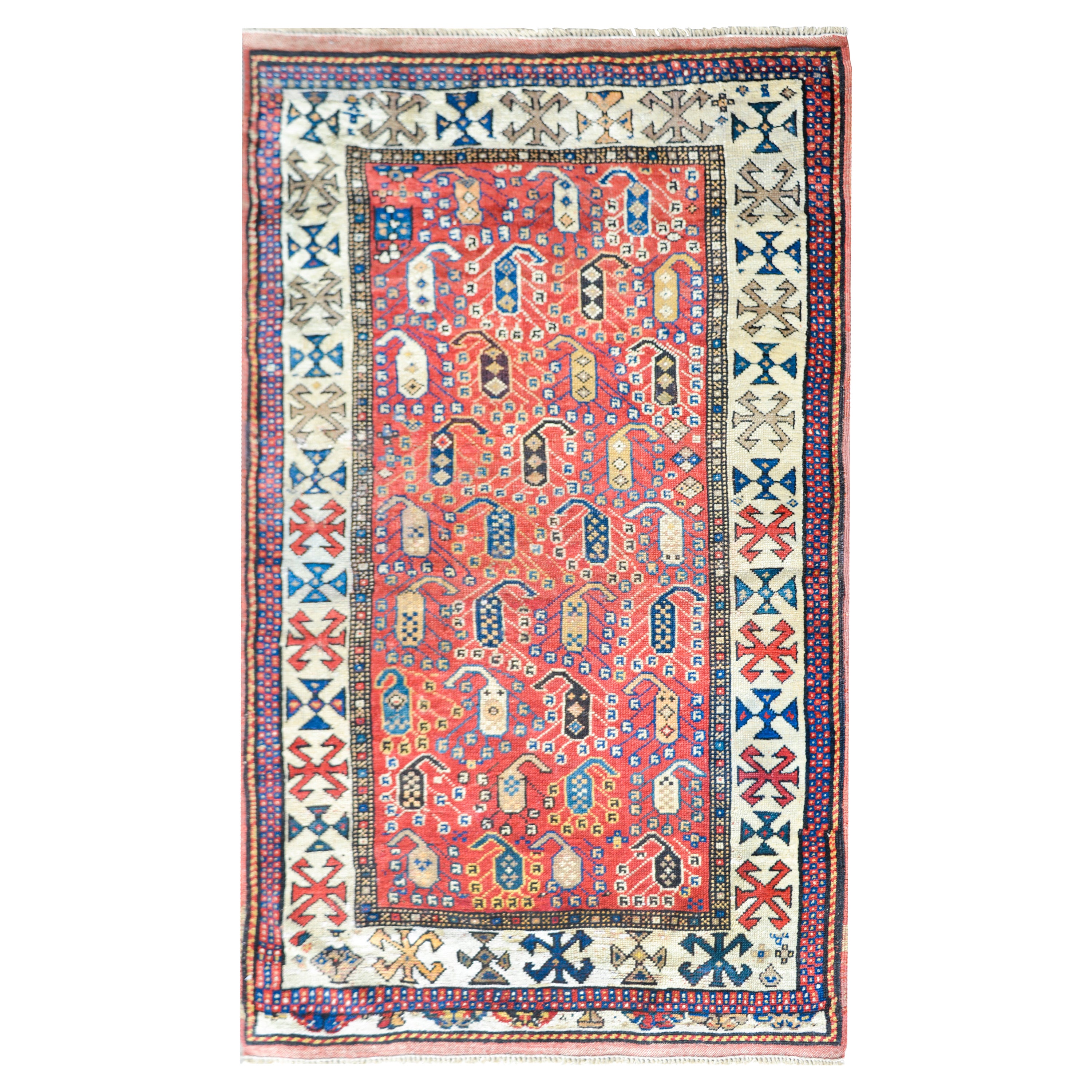 Early 20th Century Ganjeh Rug For Sale