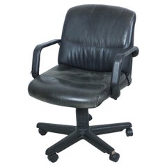 Used Contemporary Black Leather Office Chair by Atelier Int