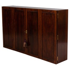 Contemporary Mahogany Wall Mounted Cabinet