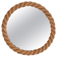 French Rope Mirror by Audoux-Minet 