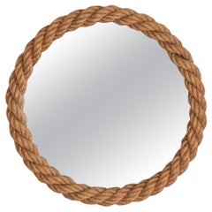 French Rope Mirror by Audoux-Minet