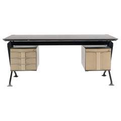 Mid-Century Modern Industrial Arco Series Metal Desk