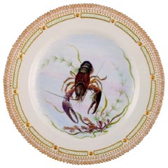 Royal Copenhagen Fauna Danica Fish Plate in Hand-Painted Porcelain