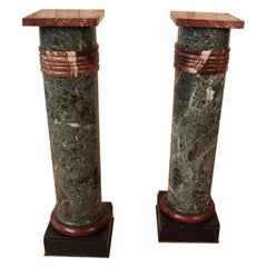 Used Pair of Nineteenth Marble Columns