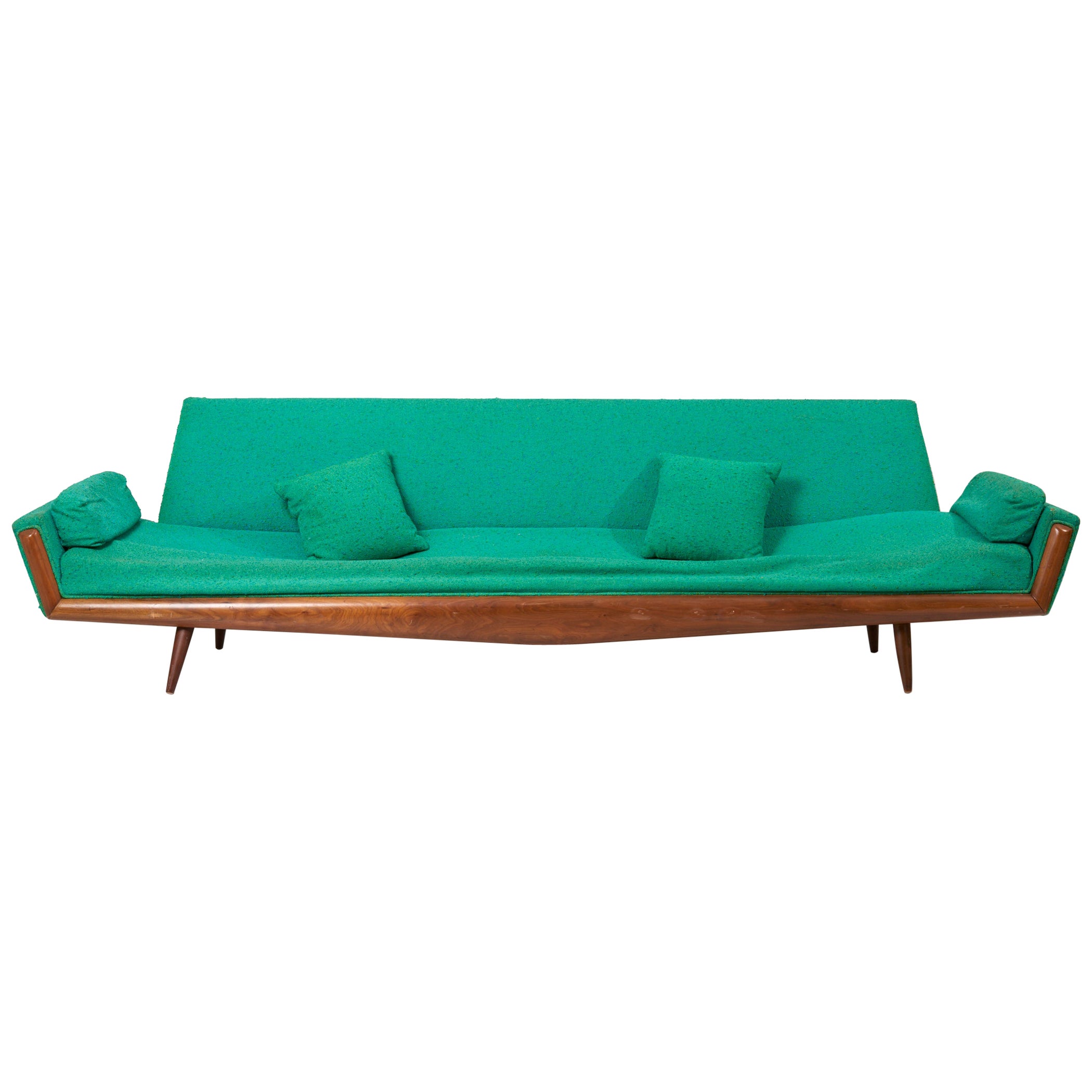 Adrian Pearsall Green Gondola Sofa for Craft Associates, USA, 1960s