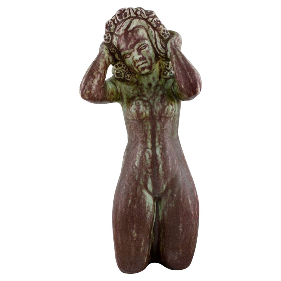 Harald Salomon for Rörstrand, Large Unique Sculpture of Naked Woman For Sale