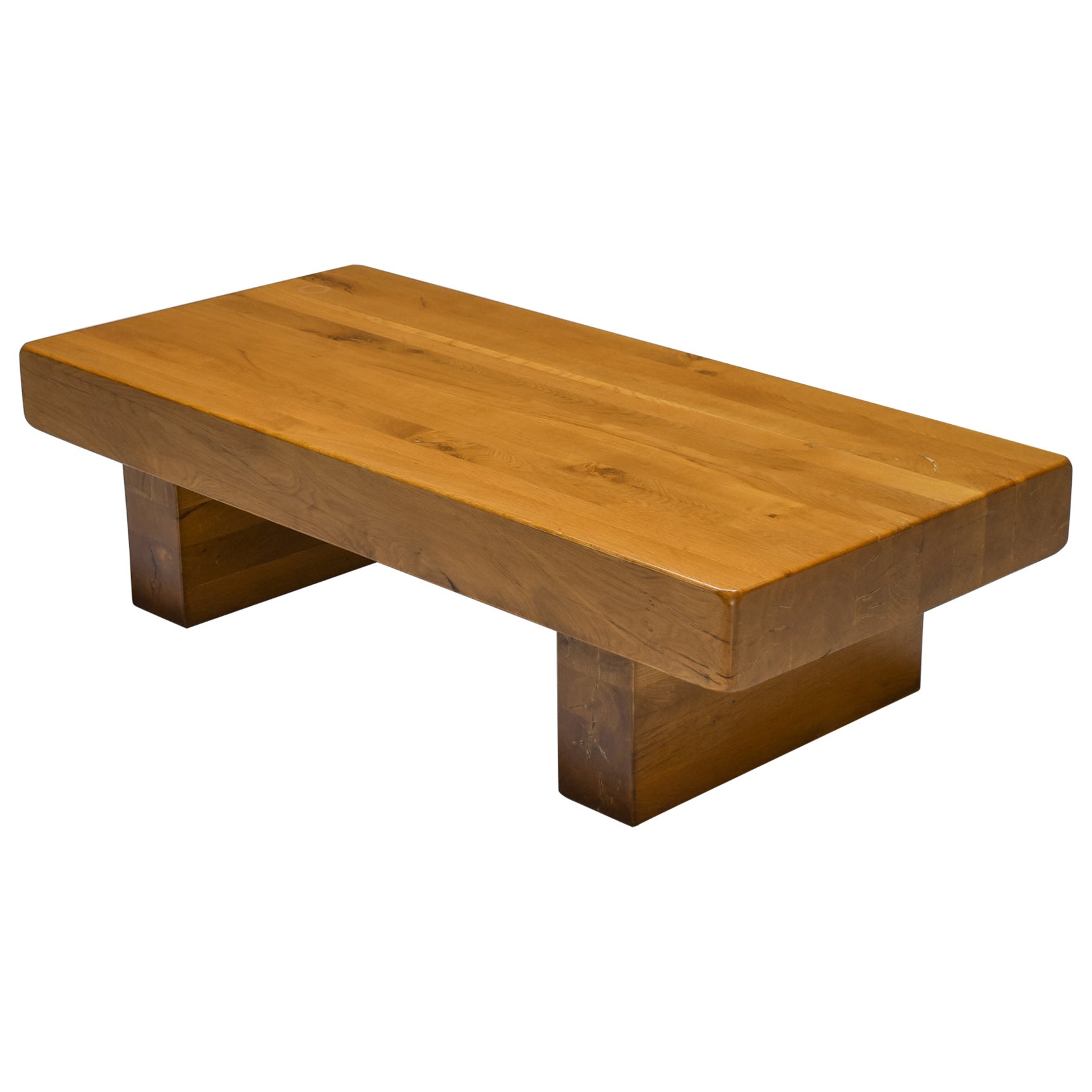 Rustic Wabi-Sabi Solid Wood Coffee Table 
