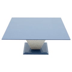 Blue and Grey Granite Stone Coffee Table, 1990s