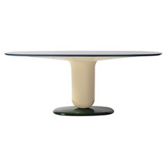 Explorer Dining Table Multilcolor Ivory  Gloss Fibreglass Base
