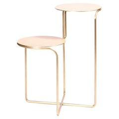 Bistable Aureo Contemporary Brass Side Table Made in Italy by LapiegaWD