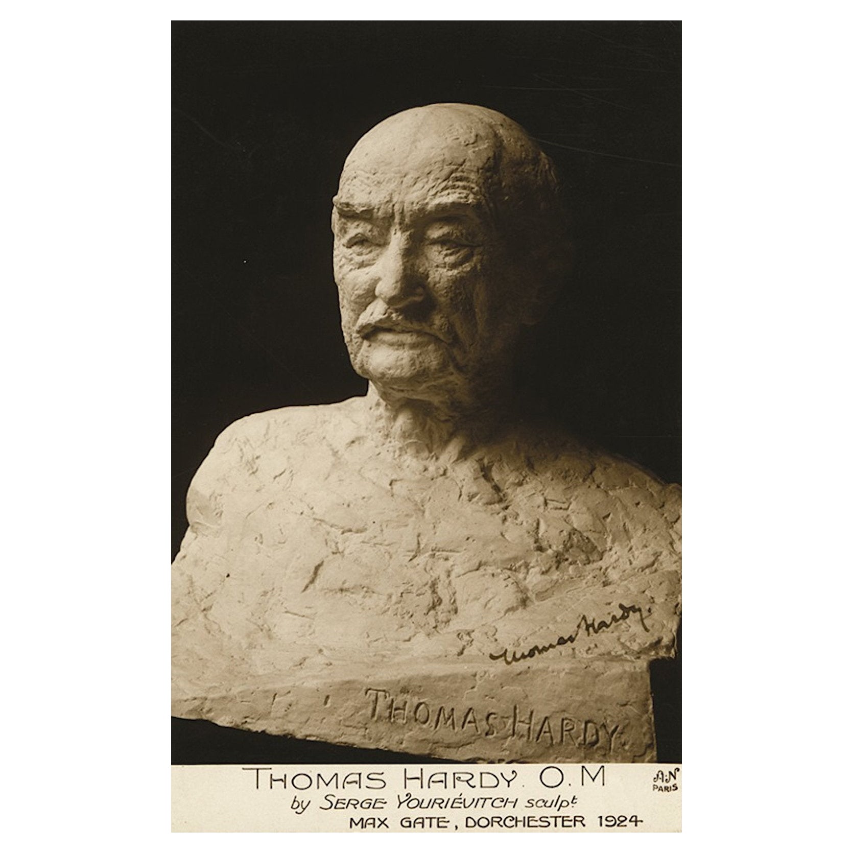 Thomas Hardy Signed Postcard For Sale
