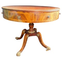 Mid 19th Century Mid-Size Drum Table