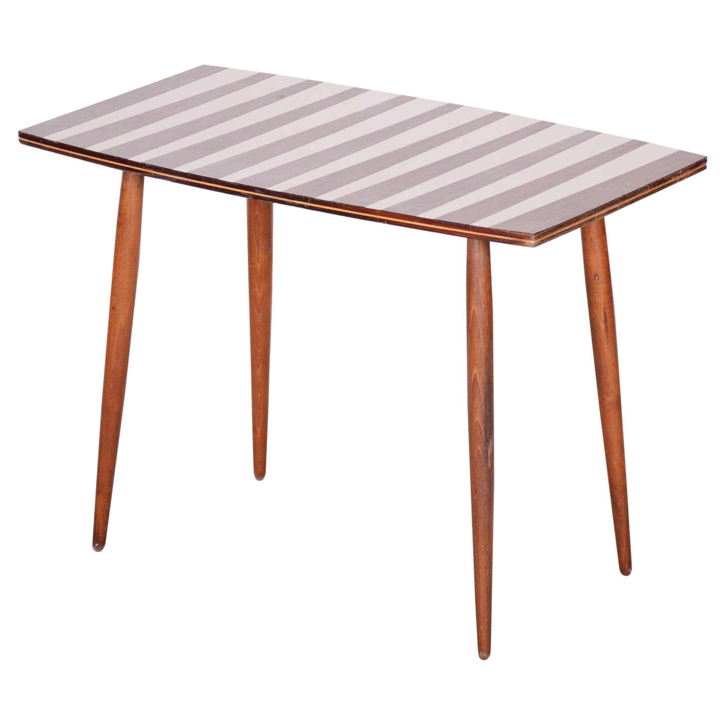 Beech Table, Czech Midcentury, Preserved in Original Condition, 1950s For Sale