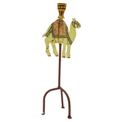 Painted Camel Candlestick