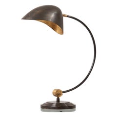 1940s Table Lamp in Metal and Brass