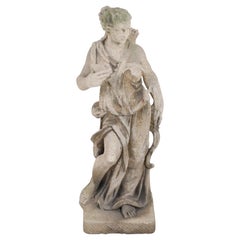 Italian Neo-classic Style Stone Diana Statue