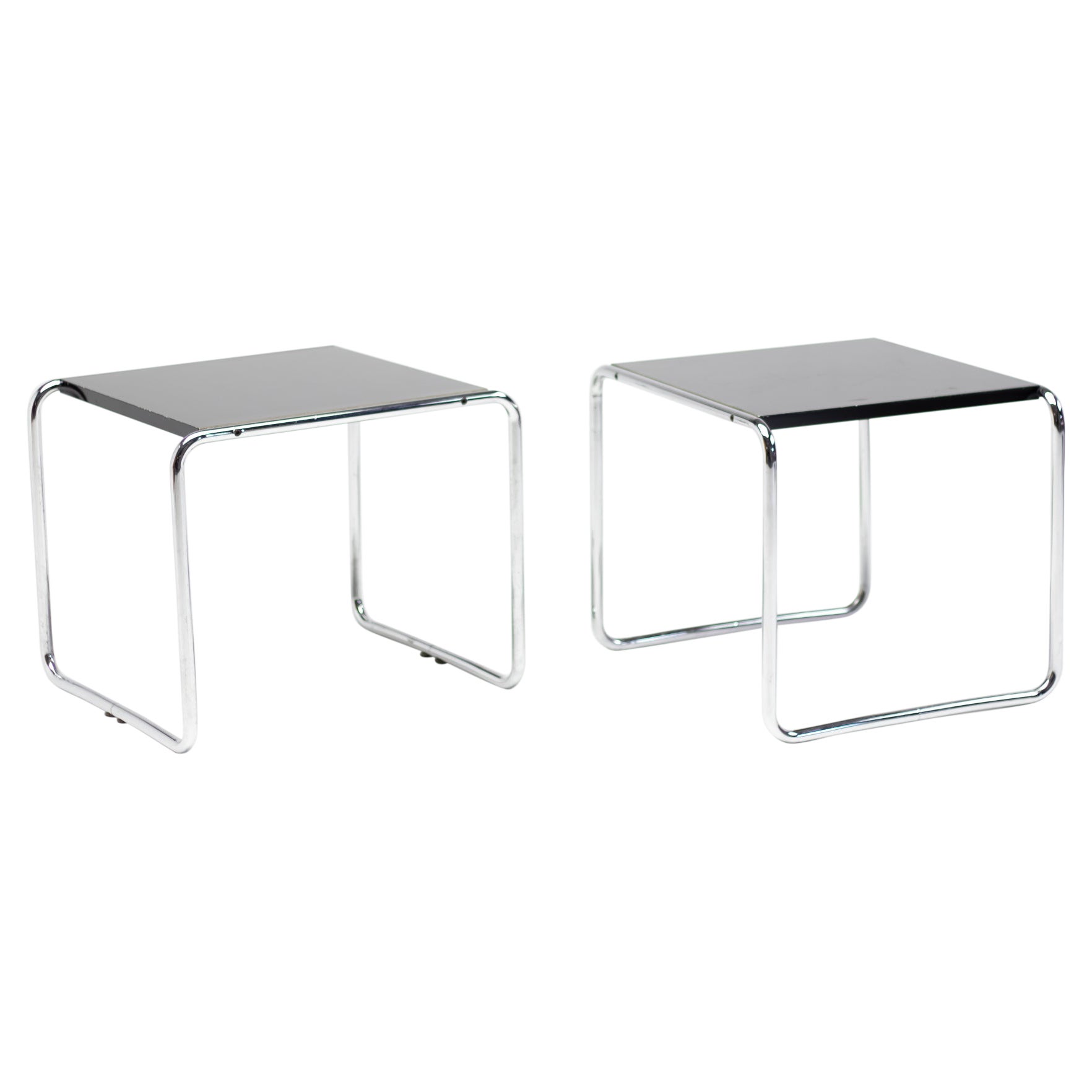 Early Marcel Breuer Side Tables by Gavina, Italy